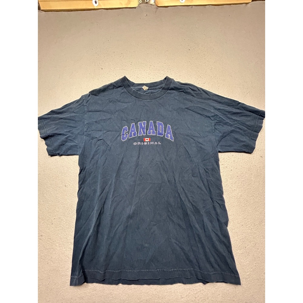 Unbranded Canada Original T Shirt Cotton Navy Blue XL Mens
